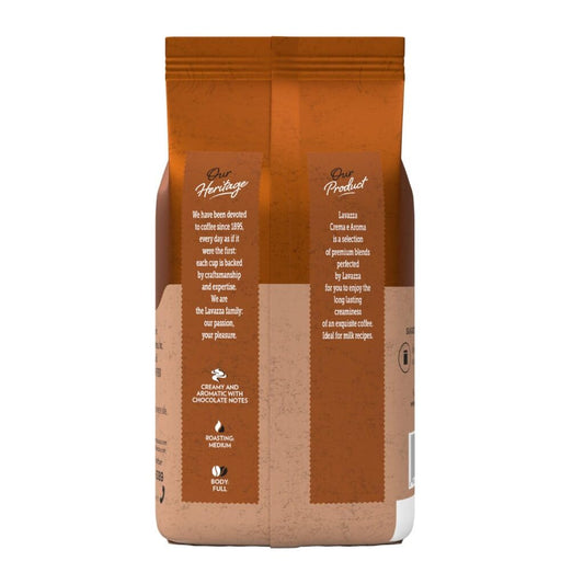 Lavazza Crema E Aroma Whole Bean Coffee Blend, 2.2-Pound Bag , Balanced medium roast with an intense, earthy flavor and long lasting crema, Non-GMO