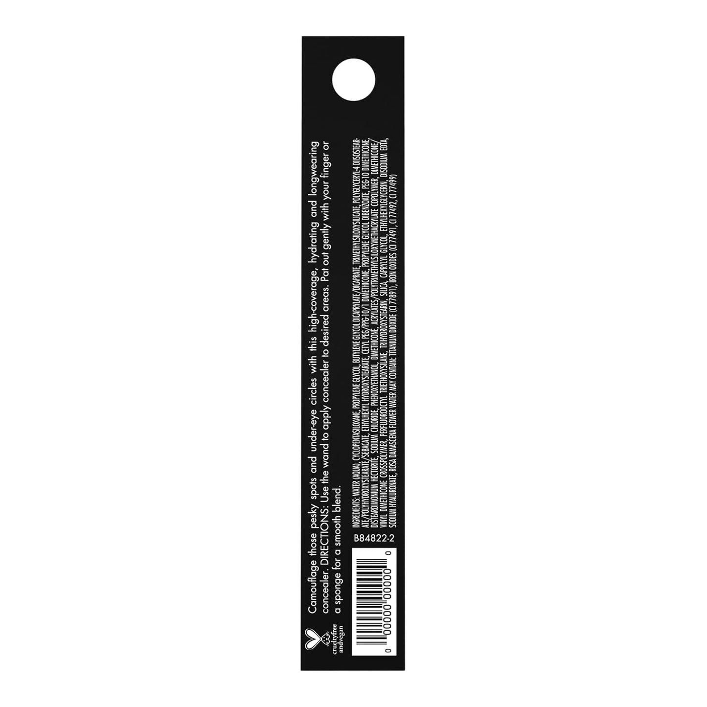 e.l.f. Hydrating Camo Concealer, Full Coverage, Satin Finish, Vegan, Light Sand