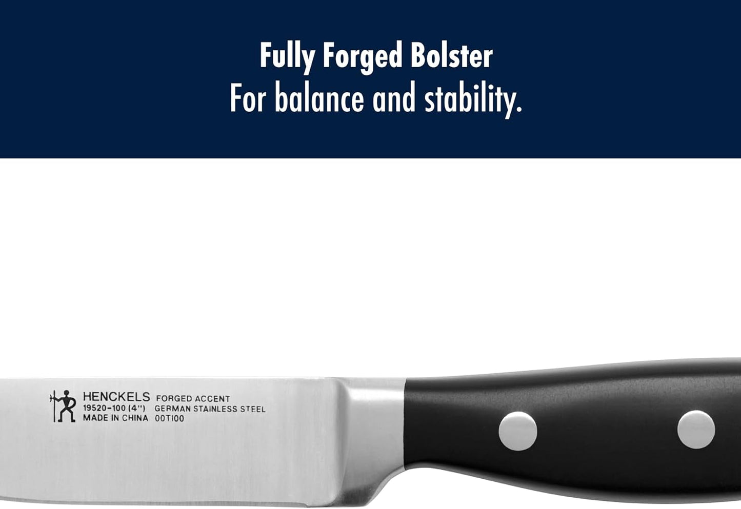 HENCKELS Forged Accent Razor-Sharp 2-pc Paring Knife Set, German Engineered Informed by 100+ Years of Mastery,Black