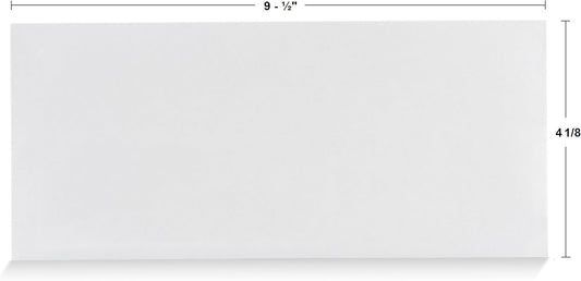 Aimoh #10 Security Self Seal Envelopes – 100 Qty |No Window, EnveGuard, 4⅛ x 9½", White, 24 LB, 100 Count (34100)