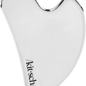 Kitsch Stainless Steel Gua Sha Facial Tools - Lymphatic Drainage Massager for Face & Chin, Jawline Shaper, Double Chin Reducer, Guasha Tool for Face Massager, Skin Care Tools Gifts for Women - Silver
