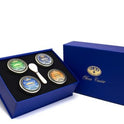 OLMA Classic Caviar Black Caviar Gift Box - Includes 2 oz of Siberian Osetra Aurora, White Sturgeon, Paddlefish, Hackleback Sturgeon Fish Roe & Mother of Pearl Serving Spoon - Overnight Delivery