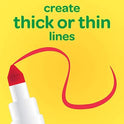 Crayola Super Tips Marker Set (100ct), Fine Point Washable Markers, Drawing Markers for Kids & Adults, Create Thick & Thin Lines, Art Supplies, Ages 3+