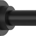 Shower Curtain Rod Adjustable 43-78 inch, 1"Diameter Spring Tension Curtain Rod No Drill, Anti-Rust Non-Slip Shower Rod, Black Shower Curtain Rod for Bathroom Tension