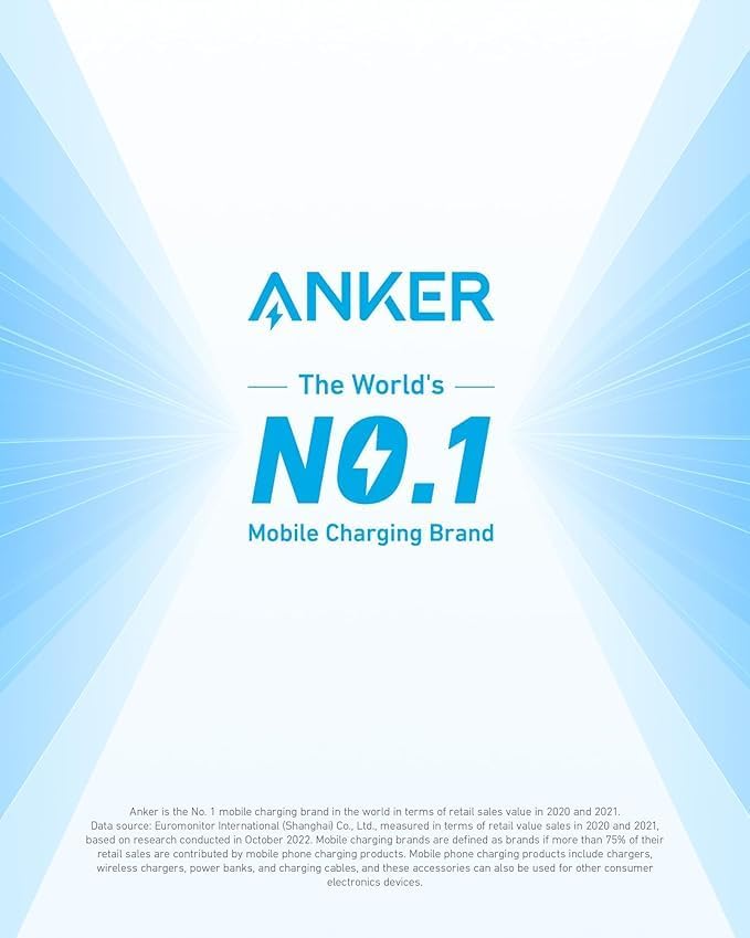 Anker iPhone 17/16 Charger, 2-Pack 20W Fast USB C Charger Block, for iPhone 16/16 Pro Max/15 Series/iPad Pro and More (Black, 2 Pack & 2 Cable)