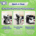 Quick & Clean [6-Pack] Keurig Cleaning Pods - K Cup Cleaner Pod For Keurig - 2.0 Coffee Machine Compatible, Removes Stains, Non-Toxic and Eco-Friendly