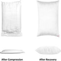 EIUE Hotel Collection Bed Pillows for Sleeping 2 Pack Queen Size，Pillows for Side and Back Sleepers,Super Soft Down Alternative Microfiber Filled Pillows,20 x 30 Inches