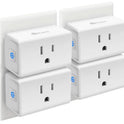 Kasa Smart Plug Mini 15A, Smart Home Wi-Fi Outlet Works with Alexa, Google Home & IFTTT, No Hub Required, UL Certified, 2.4G WiFi Only, 4-Pack(EP10P4) , White