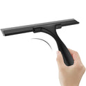 SetSail Squeegee for Shower Glass Door Stainless Steel Shower Squeegee for Glass Doors All-Purpose Window Squeegee for Tile Shower Walls, Sink, Mirror, Bathroom, Car Window Cleaning 10 Inches