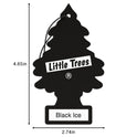 LITTLE TREES Car Air Freshener | Hanging Tree Provides Long Lasting Scent for Auto and Home | Black Ice, 24 Air Fresheners