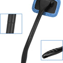 Car Windshield Cleaning Tool, Windshield Cleaner with 4 Washable and Reusable Microfiber Pads and Extendable Handle, for Auto Glass Wiper