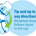 Dr. Brown's Milestones, Baby's First Straw Cup Sippy Cup with Straw, 6m+, 9oz/270ml, Coral, BPA Free