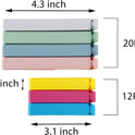 32 PCS Plastic Chip Clips for Food Packages, Curved Design Sealing Bag Clips for Food, Kitchen and Home, 2 Sizes(4.3inch x 20, 3.1inch x 12)