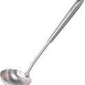 Newness Soup Ladle, [Rustproof, Heat Resistance, Integral Forming] Resilient 304 Stainless Steel Soup Spoon with Vacuum Ergonomic Round Handle, Cooking Spoon for Kitchen, 13.7 Inches