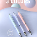 Nicpro 3PCS Cute Mechanical Pencil Set with Case, 0.7 mm Pencils with 6 Tube HB Lead Refill, 3PCS Eraser, 9PCS Eraser Refill for School Supplies Kid Student Writing, Drafting Drawing Sketching