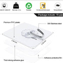 ZESLMG Adhesive Wall Hooks for Hanging, 16 Pack Self Sticky Hooks Heavy Duty 22lb Clear, Removable Shower Hook No Damage for Towel Key Coat Wreath Picture Outdoor Ceiling Bathroom Kitchen, Waterproof