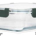 M MCIRCO [8-Pack,30 oz] Glass Meal Prep Containers,Glass Food Storage Containers,Airtight Glass lunch Containers with Lids - Microwave, Oven, Freezer and Dishwasher