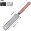 RUITOOL Japanese Hand Saw 6 Inch Double Edge Sided Pull Saw Ryoba SK5 Flexible Blade 14/17 TPI Flush Cut Beech Handle Wood Saw for Woodworking Tools