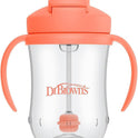 Dr. Brown's Milestones, Baby's First Straw Cup Sippy Cup with Straw, 6m+, 9oz/270ml, Coral, BPA Free