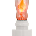 Creative Hobbies A101 Flicker Flame Light Bulb - 3 Watt, 130 Volt, E12 Candelabra Base, Nickel Plated Base - Dances with a Flickering Orange Glow | 5 Pack