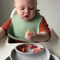 PandaEar Silicone Baby Bibs – Set of 3 Waterproof, Soft & Adjustable Bibs (6–72 Months)