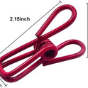 Chip Clips, Utility PVC-Coated Steel Clip for Food Package, Chips Bag, Clothes, Parper, Pack of 16, 2 Inch
