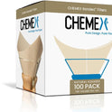 Chemex Natural Coffee Filters, Square, 100ct - Exclusive Packaging