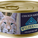 Blue Buffalo Wilderness High-Protein Grain-Free Wet Food For Adult Cats 7+, Chicken Recipe, 5.5-oz., 24-count