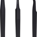 3PCS Precision Tweezers Set, Upgraded Anti-Static Stainless Steel of Tweezers, for Electronics, Soldering, Laboratory Work, Jewelry-Making, Model, Craft