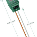 Soil pH Meter, MS02 3-in-1 Soil Moisture/Light/pH Tester Gardening Tool Kits for Plant Care, Great for Garden, Lawn, Farm, Indoor & Outdoor Use (Green)