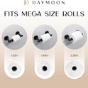 Day Moon Matte Black Toilet Paper Holder - Wall Mount Modern Roll Holder for Bathroom