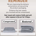 Hicober Microfiber Hair Towels, 3-Pack Drying Wraps for Curly Hair