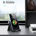 UGREEN Cell Phone Stand Holder for Desk Adjustable Compatible with iPhone 13 12 Pro Max 11 SE XS XR 8 Plus 6 7 Galaxy Note20 S20 S10 S9 S8 Foldable Black