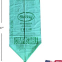 2.6 Gallon Compostable Food Scrap Bags by BioBag, 100 Count, BPI Certified, Meets ASTM D6400 Standards, Made in USA, Kitchen Counter Bin Liners