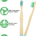 Kids Toothbrush Bamboo Toothbrushes 6 Pack - Organic Compostable Tooth Brush Wooden Baby Toddler Toothbrush, Eco-Friendly Natural Biodegradable Soft Bristle Toothbrush for Children