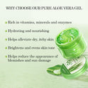 Aloderma Organic 96% Aloe Vera Gel – Hydrating Face, Body & After-Sun Care, 7oz