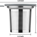 Ohtomber Tea Infuser Strainers, Stainless Steel Loose Leaf Tea Strainer Stepper with Heat Proof Double Handles, Extra Fine Mesh Ball Infusers, Diffuser Holder Filter for Mugs