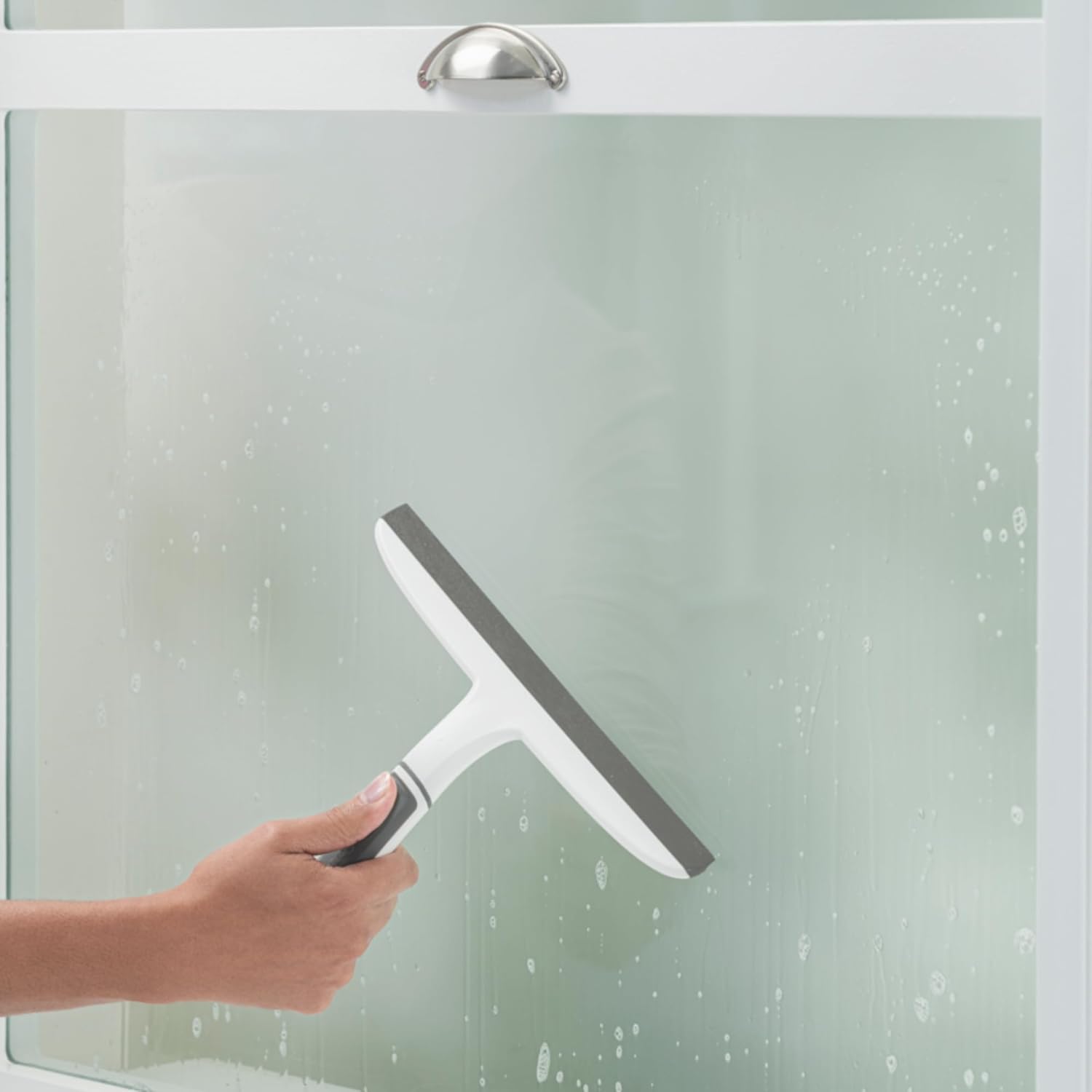 Scotch-Brite, All-Purpose 10 Inch Dual Blade Streak-Free Squeegee, Safe on Mirrors, Glass Shower Doors, Windows, Sinks and More