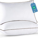 JOLLYVOGUE Standard Pillows Set of 2, Cooling and Supportive Pillows Full Size Set of 2 for Side and Back Sleepers, Down Alternative Hotel Collection Sleeping Pillow