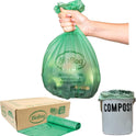 2.6 Gallon Compostable Food Scrap Bags by BioBag, 100 Count, BPI Certified, Meets ASTM D6400 Standards, Made in USA, Kitchen Counter Bin Liners