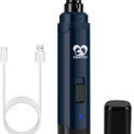 Casfuy Dog Nail Grinder Upgraded - Professional 2-Speed Electric Rechargeable Pet Nail Trimmer Painless Paws Grooming & Smoothing for Small Medium Large Dogs & Cats(Dark Blue)