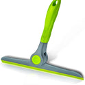DSV Standard 10" Heavy Duty Green, Grey Window Cleaning Squeegee, Handheld Squeegee for Glass Doors, Windows, Car Windshields & More