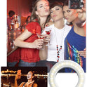 XINBAOHONG Selfie Ring Light Rechargeable Portable Clip-on Selfie Fill Light with 40 LED for Smart Phone Photography, Camera Video, Girl