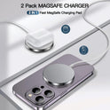Magnetic Wireless Charger 15W Fast Mag Safe Charger for Cell iPhone 17 Pro Max/17 Pro/17 Air/17/16/15/14/13/12 Series 2 Pack Charging Pad for AirPods 3/2/Pro 2/Pro Mag-Safe Original Replacement