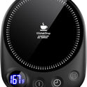 Coffee Mug Warmer - Fastest Heating & Highest Temperature, Coffee Cup Warmer for Desk Auto Shut Off, 4 Temp Settings & 1-12H Timer, Smart Electric Beverage Warmer for Coffee, Tea (Black)
