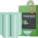 Compostable Trash Garbage bags,AYOTEE 13-15 Gallon Tall Kitchen Trash Bags,Heavy Duty Unscented 1.18Mils 55 Liter,60 Count,Strong Thicken Rubbish Waste Can Liners for Kitchen Garden Home