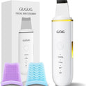 GUGUG Skin Scrubber Face Spatula Skin Spatula Pore Cleaner Blackhead Remover Tools for Facial Deep Cleansing-4 Modes -White