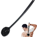 VWMYQ Silicone Back Scrubber for Shower, 17in Lengthen Long Handle Body Brush, Double Sided Shower Brush for Shower Exfoliating and Massage Can Produce Rich Foam, Long Handle Back Scrubber for Men.