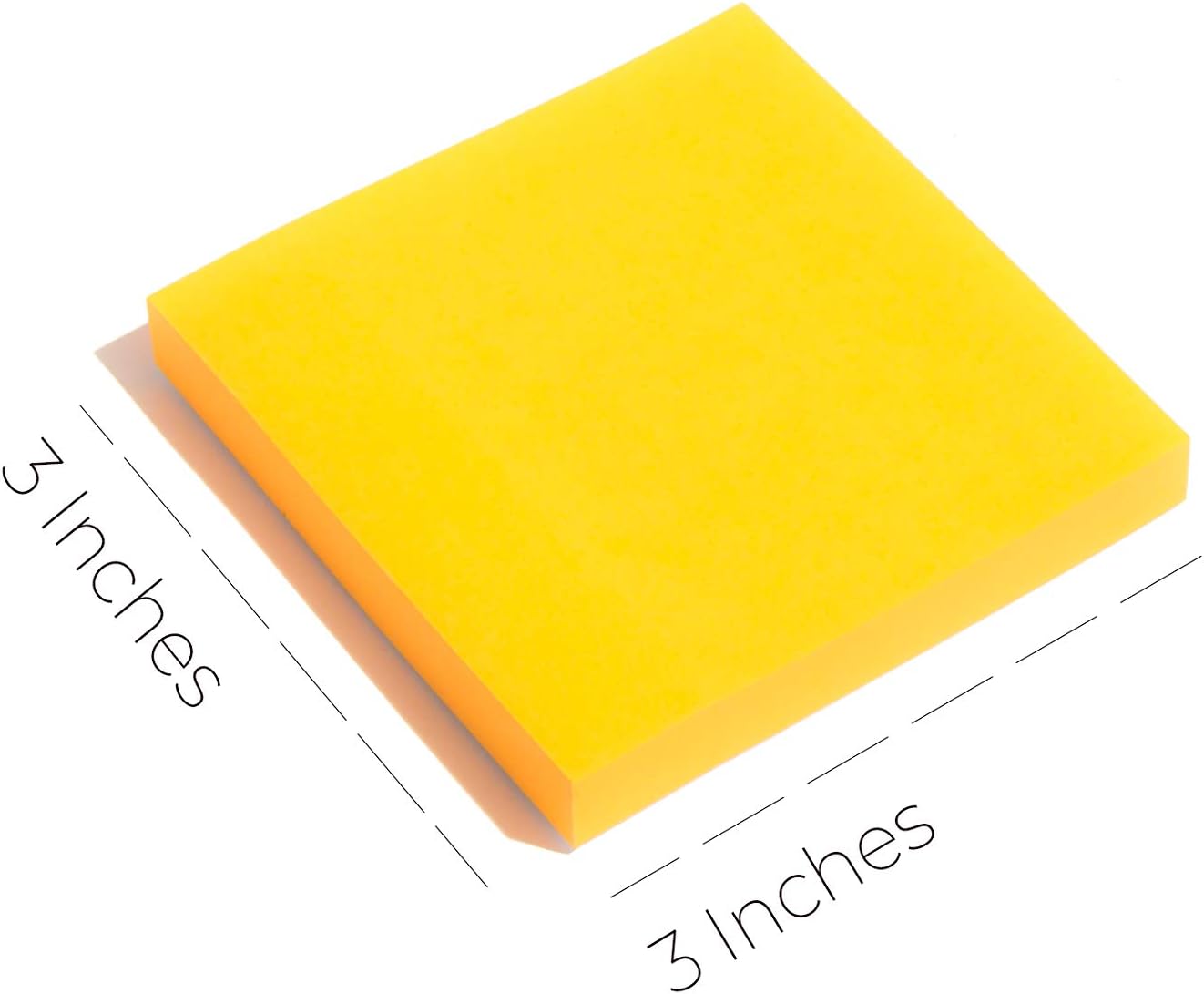 Sticky Notes 3x3 Inch, 6 Bright Color Sticky Pads, 100 Sheets Each, Super Sticky Notes with Strong Adhesive Office Supplies for Desk, School & Daily Planning