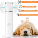 Dog Clippers Grooming Kit Hair Clipper-Low Noise Paw Trimmer- Rechargeable - Cordless Quiet Nail Grinder Shaver for Cats and Other Pets